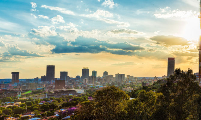 Panorama di Johannesburg