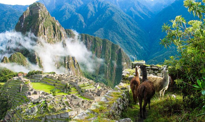 Panorama di Machu Picchu