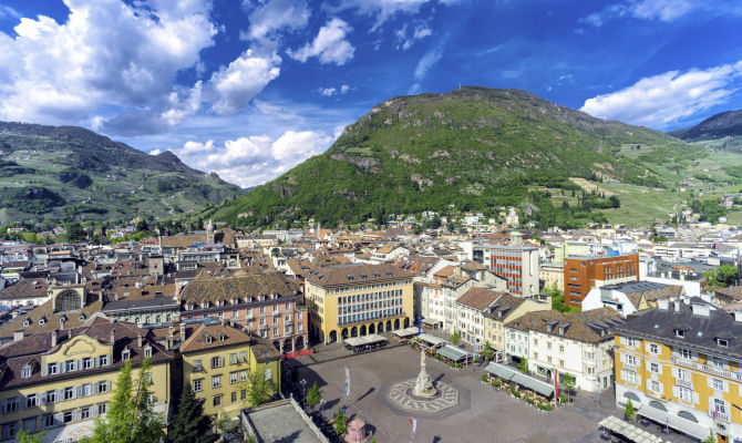 Vista su Bolzano